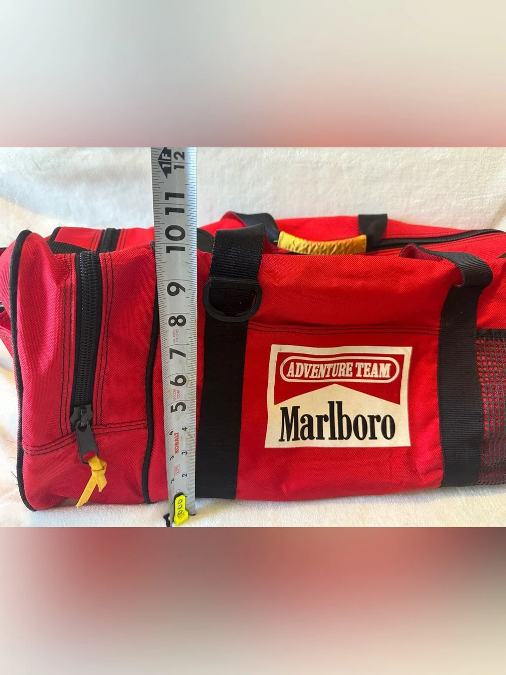 Marlboro Red and Black Adventure Team Duffel Bag